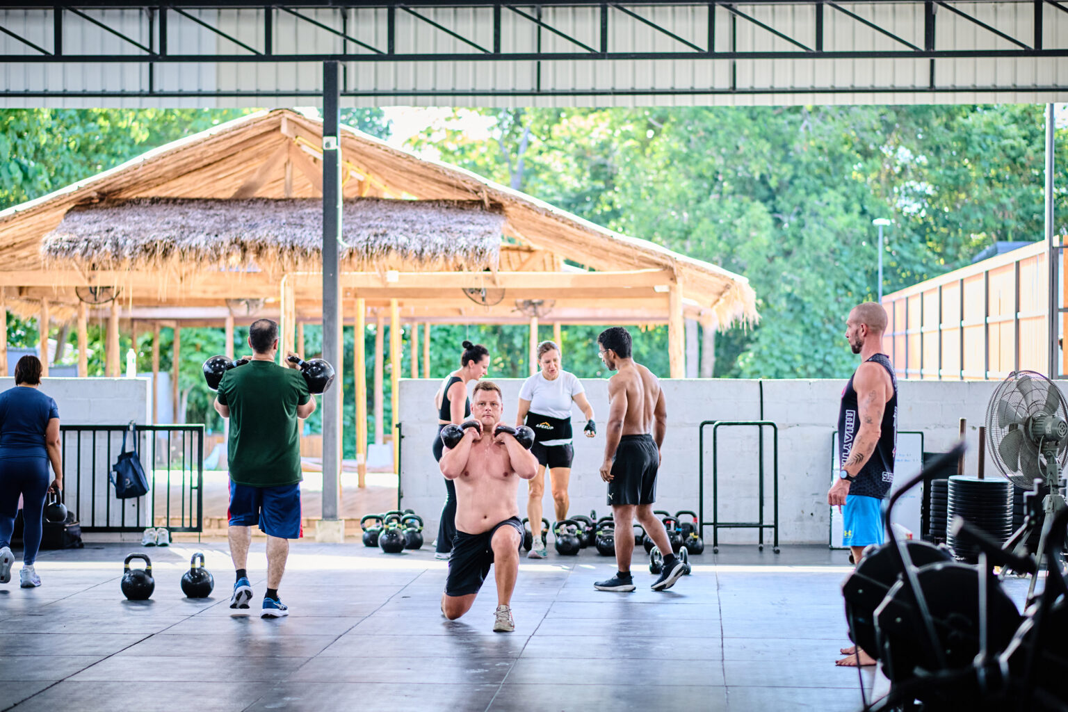Outdoor group training session in Koh Samui