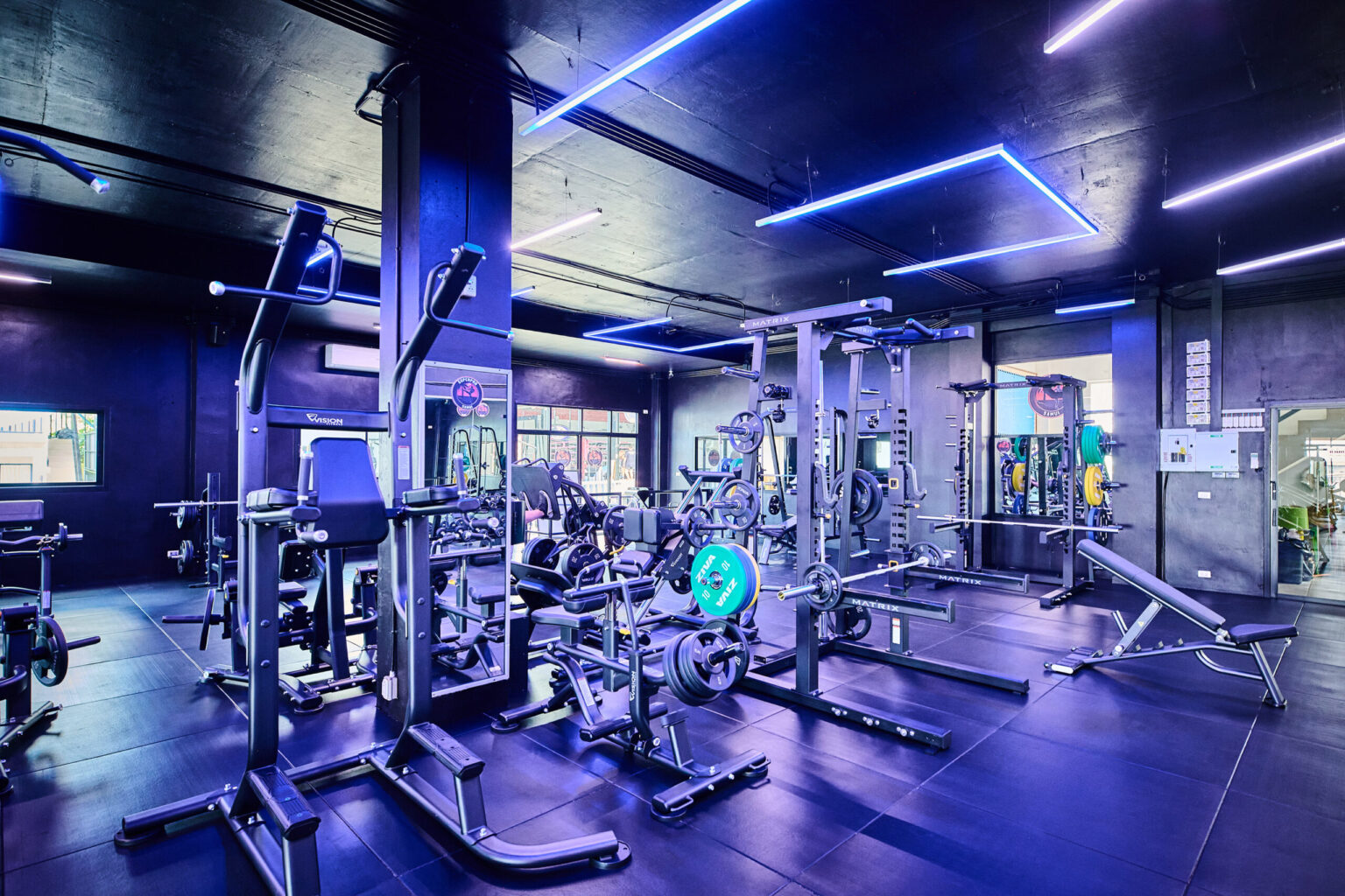 The main weights floor at the training facility